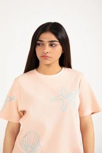 Camiseta Holgada de Verano para Mujer, Ecológica, con Estampado Gráfico - Product Image 3