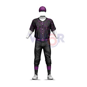 Nueva llegada de alta calidad por encargo béisbol y softbol desgaste 100% poliéster fabricación uniformes de béisbol para la venta OEM - Product Image 1
