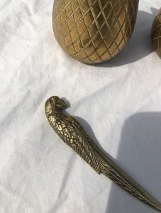 ที่เปิดจดหมายทองเหลืองรูปนกแก้ว AK ที่เปิดทำด้วยมือสำหรับใช้ในสำนักงาน/เครื่องเขียน - Product Image 4