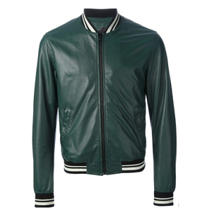 Chaqueta de bombardero de invierno de fabricante OEM de alta calidad, chaqueta de bombardero de cuero personalizada con piloto de impresión digital bordada, chaqueta con forro ODM - Product Image 1