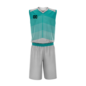 Ensemble de maillots et shorts de basket-ball unisexes, réversible, sublimation, évacuation de l'humidité, respirant, séchage rapide, personnalisable, 100% - Product Image 3