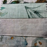 Tissu en toile tricotée 100 % polyester 120 GSM, imprimé numériquement, qualité supérieure, anti-boulochage, 60 Lea Vitva, pour vêtements - Mariage/Spécial