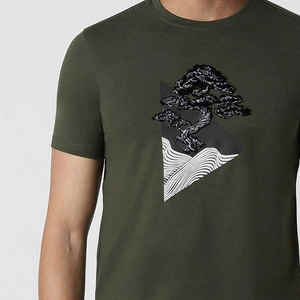 Logotipo personalizado 300GSM hombres Streetwear Box Cut Tee Heavyweight recortada superior gráfico de algodón de gran tamaño Boxy Fit camiseta - Product Image 6