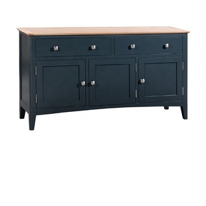 Buffet de cuisine traditionnel en bois avec rangements, fabriqué en usine au Vietnam - Product Image 1
