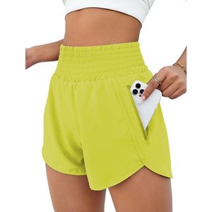 Bermudas informales de verano para mujer, pantalones cortos de cintura alta que combinan con todo, transpirables para correr y playa para adolescentes y niñas - Product Image 5
