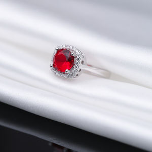 Granate CZ piedra forma cuadrada turco hecho a mano venta al por mayor 925 anillo de racimo de plata esterlina - Product Image 4