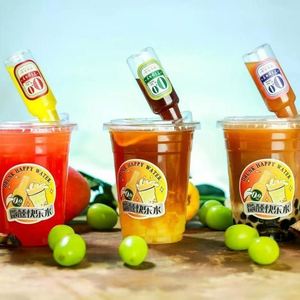 Gobelet en plastique PET transparent de 98 mm avec logo personnalisé, prix d'usine, et petite bouteille d'alcool en PET pour bar à bière - Product Image 2