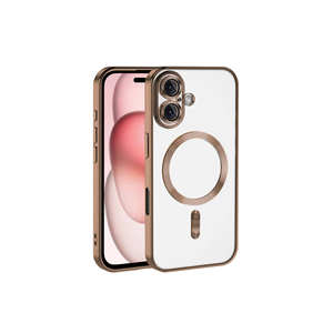 Funda de Silicona Desert Titanium para iPhone 16, Compatible con MagSafe, con Recubrimiento Electrochapado, Protección para la Cámara, Antigolpes - Product Image 1