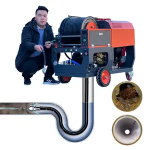 72Lpm 18Gpm 200Bar 2900Psi Gasoline Water Jetting Cleaning Machine For Sewer Drain Cleaning