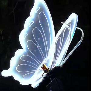 Lámpara Acrílica Impermeable IP65 de Diseño Moderno con Forma de Mariposa para Decoración de Jardín y Paisaje Exterior, 12 V CC - Product Image 2
