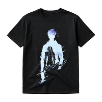 Vente en gros Nouveaux designs T-shirt à capuche surdimensionné pour homme imprimé anime en tissu tricoté séchage rapide anti-plis Fournisseur