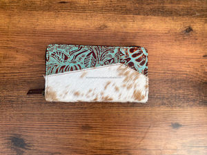 Nuevo diseño, gran oferta, billetera de cuero de piel en relieve Real occidental, fundas de teléfono de cuero talladas a mano con estilo, embragues de lujo para mujer - Product Image 2