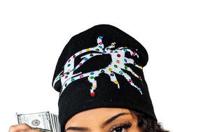 Nueva venta al por mayor de alta calidad personalizado Beanie hombres Unisex invierno Beanie sombrero multicolor estampado de diamantes de imitación de punto con logotipo personalizado - Product Image 2