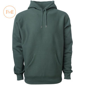 Sudadera con capucha extragrande de peso pesado personalizada para hombre, bordado de hojaldre 3D de alta calidad y estampado de diamantes de imitación para invierno - Product Image 3
