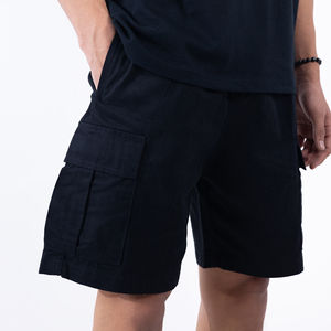 Wholesale Price Solid <b>Black</b> Cotton <b>Shorts</b> <b>Men</b> 2025 Summer <b>Men</b> <b>Short</b> Casual Streetwear Pocket Cargo <b>Shorts</b> - Product Image 6