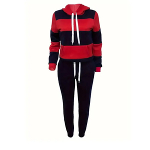 Conjunto Deportivo Informal para Mujer, Conjuntos Deportivos Extra Grandes para Mujer, Traje Deportivo de Dos Piezas para Entrenamiento y Trotar, Conjuntos Deportivos para Mujer - Product Image 1