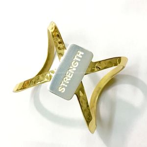 Artesign กำไลข้อมือโลหะทองเหลือง AI-1011สร้างแรงจูงใจชุบทองเงินเคลือบใสทำด้วยมือสำหรับทุกเพศแฟชั่น - Product Image 1