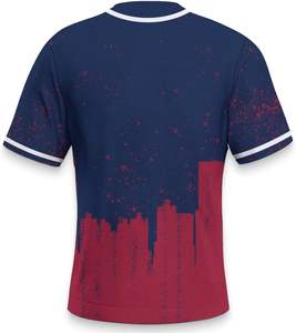 OEM 100 poliéster personalizado mundo clásico Cuba hombres sublimación liso béisbol Jersey OEM personalizado fabricante barato en blanco moda - Product Image 1