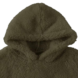 Sweat à capuche athlétique Sherpa pour hommes de qualité supérieure sweat-shirt de plein air en polaire lourde manteau de sport avec poche - Product Image 2