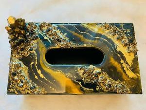 กล่องใส่กระดาษทิชชู่เรซิ่นดีไซน์ทันสมัยเคสกันน้ำมีคุณสมบัติราคาประหยัดให้ของขวัญจากอินเดีย - Product Image 2