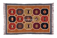 Polyvalent Vintage Jute Laine Kilim Tapis Tissé À La Main pour Salon Chevet Cuisine Prière Salle De Bains Plage Porte-Prix Usine