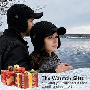 Gorro de punto de costilla cálido, tejido grueso de ajuste moderno de textura suave, perfecto para amantes de la moda, clima frío y ropa de calle - Product Image 4