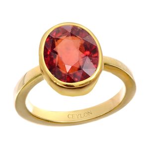 NOVAMART Fine <b>Garnet</b> Hessonite Gomed Gemstone <b>Ring</b>-Natural & Certified Perfect Gift Option Wholesale Export - Product Image 1