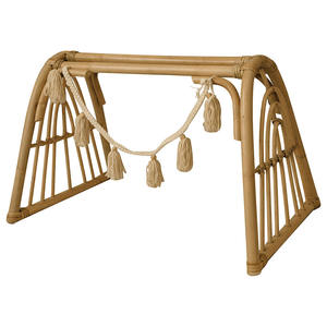 Juego de mimbre para bebé, gimnasio, juguetes de mimbre para guardería, alta calidad, hechos a mano, de Vietnam - Product Image 1