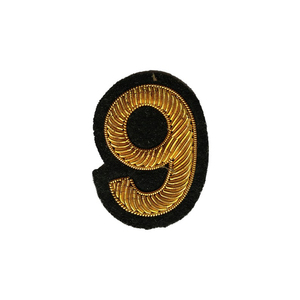 Premium Quality High Fashion Bullion Wire <b>Badges</b> New Design Crown Wing Patch Embroidered on Leather #00227 - Product Image 4