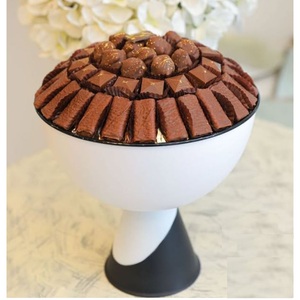 Bol à chocolat en fil de métal doré de qualité supérieure Design vintage bol de service à chocolat décoratif bol de service de table à la maison - Product Image 6