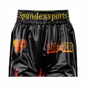 Pantalones cortos MMA personalizables para lucha y boxeo Ropa deportiva transpirable con diseño de logotipo para ropa de artes marciales - Product Image 4