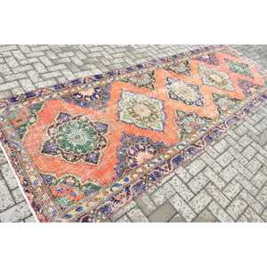 4.2x12.3 ft Vintage Rug, Rug, <b>Red</b> Moroccan Rug <b>Wool</b> - Product Image 2