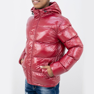 Venta caliente negro unisex invierno algodón acolchado zip up puffer chaqueta al aire libre streetwear burbuja puffer chaqueta para los hombres - Product Image 1