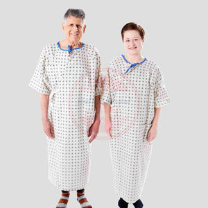 Unisex paciente vestido para Hospital | Alta calidad suelto paciente del Hospital impreso mangas cortas reutilizable Unisex vestido - Product Image 6