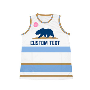 Maillot de basket-ball personnalisé pour hommes vêtements de sport en polyester respirant pour la formation des jeunes du collège plus les options de taille disponibles - Product Image 1