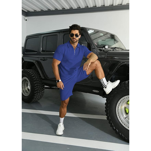 Polo et short de survêtement tendance Eversoft avec poches, évacuation de l'humidité, respirant, costume tricoté - Product Image 6
