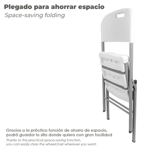Sedia Pieghevole con Maniglia 88x48x57cm - Product Image 3