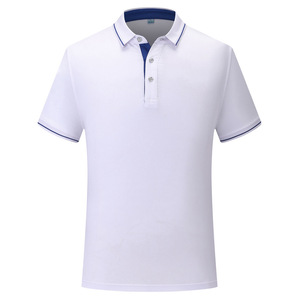 Top Tendance Hommes Polos De Golf Uniformes À Manches Courtes Conception De Logo Personnalisé À Séchage Rapide Patchwork Col Rabattu T-shirts Pour Hommes - Product Image 2