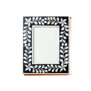 Elegant <b>White</b> Mother of Pearl Inlay Photo <b>Frame</b> Customizable Indian Handmade Mother of Pearl Inlay <b>Picture</b> <b>Frame</b> Craft - Product Image 1