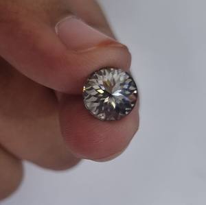 5 ct Gray Round Shape <b>Moissanite</b> Diamond <b>Loose</b> <b>Moissanite</b> VVS Clarity 11.5mm Excellent Cut Making For Customized & HipHopJewelry - Product Image 6