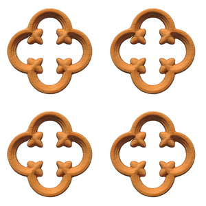 ลายดอกกุหลาบไม้เนื้อแข็งสำหรับตกแต่งตู้ครัวเฟอร์นิเจอร์ตกแต่งขอบและตกแต่งลายกุหลาบแกะสลักไม้ - Product Image 4