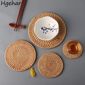 Posavasos elegantes de yute y ratán para tazas de té y café, mesa de diseño admirable, alfombrillas y almohadillas clásicas, posavasos estándar para utensilios de cocina - Product Image 6