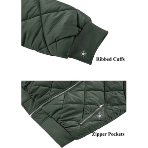 Chaqueta a prueba de viento transpirable acolchada de moda de invierno personalizable de costura duradera ligera de alta calidad para hombres - Product Image 3