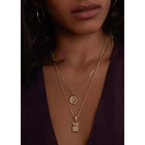Maison Oval Locket Diamond Pendant Rose <b>Gold</b> Religious Charm with Bezel Setting Passes Diamond <b>Tester</b> Inlaid Pearl - Product Image 4