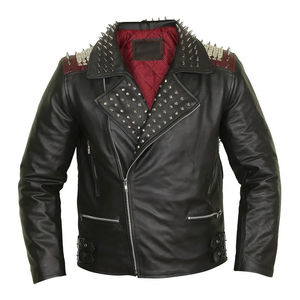 Chaqueta de Cuero Punk Formal Recubierta de Piel de Vaca Auténtica Unisex, Nueva Colección Primavera 2025, Material de Alta Calidad Personalizado, Precios Razonables - Product Image 1
