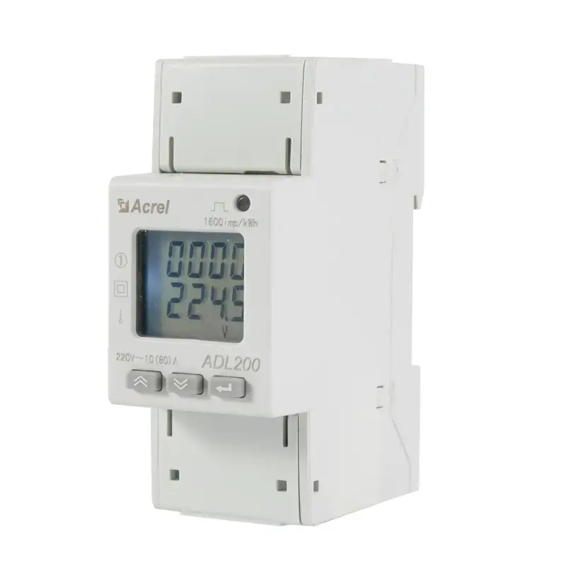 RS485 Modbus & MID 세륨 증명서 ADL200/c를 가진 1 단계 kwh 태양 에너지 에너지 미터 AC 80A 비용 효과적인 에너지 미터