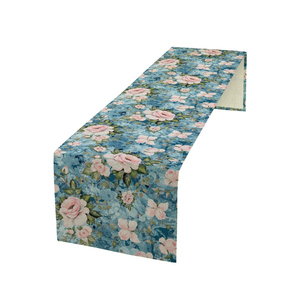 ผ้าปูโต๊ะผ้าคอตตอนปักลายดอกไม้ดีไซน์ใหม่ล่าสุด - Product Image 1