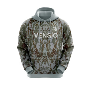 Sweat à capuche unisexe 100 % polyester respirant en polaire 330g, personnalisable pour homme, modèle hiver vierge avec logo frontal uni pour la chasse - Product Image 5
