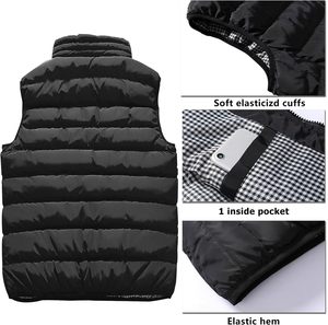 High Quality Waterproof Breathable Anti-Bacterial Hooded Men's Outdoor Casual Crew Neck Puffer <b>Jacket</b> with Front Logo - Product Image 3