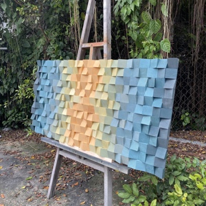 Handmade Hiện Đại Sang Trọng 3D Gỗ Tường Trang Trí Bảng Điều Chỉnh Tùy Chỉnh Màu Xanh Lá Cây Trừu Tượng Gỗ Bảng Điều Chỉnh Cho Đám Cưới Nhà Âm Thanh Khuếch Tán Nghệ Thuật - Product Image 2